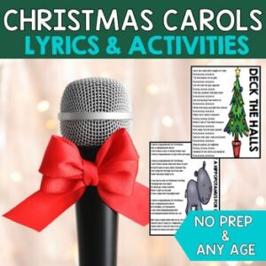 Christmas Carol Lyrics - Christmas Sheet Music - Elementary Music - Middle Music