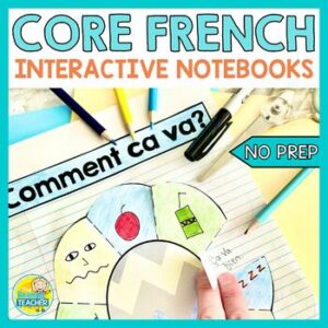 French Interactive Notebook - templates for beginner topics