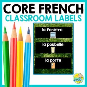 French School Supply Labels - la salle de classe