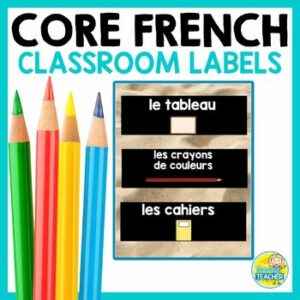 French School Supply Labels - la salle de classe