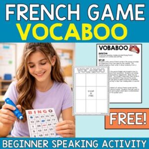 French Speaking Game & Activity - les jeux oraux - FSL & Core - Middle Years
