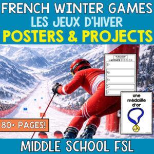 Winter Games - French Unit -  les jeux d'hiver - projects